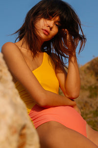 Surie Swimsuit Coral Jaune Yellow